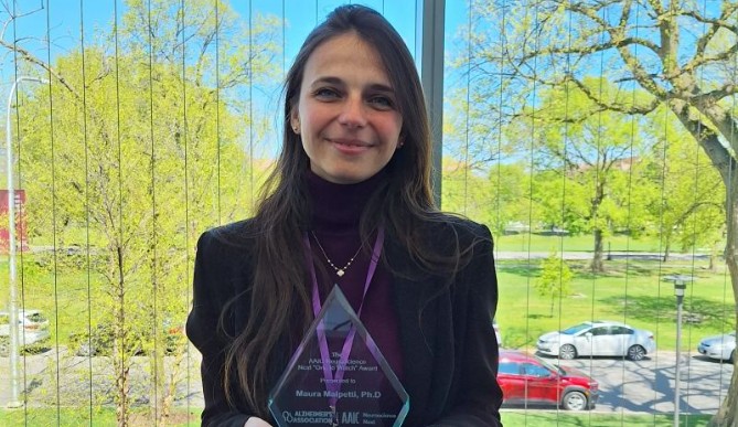 Image for Maura Malpetti receives the Alzheimer’s Association® Neuroscience Next “One to Watch” Award