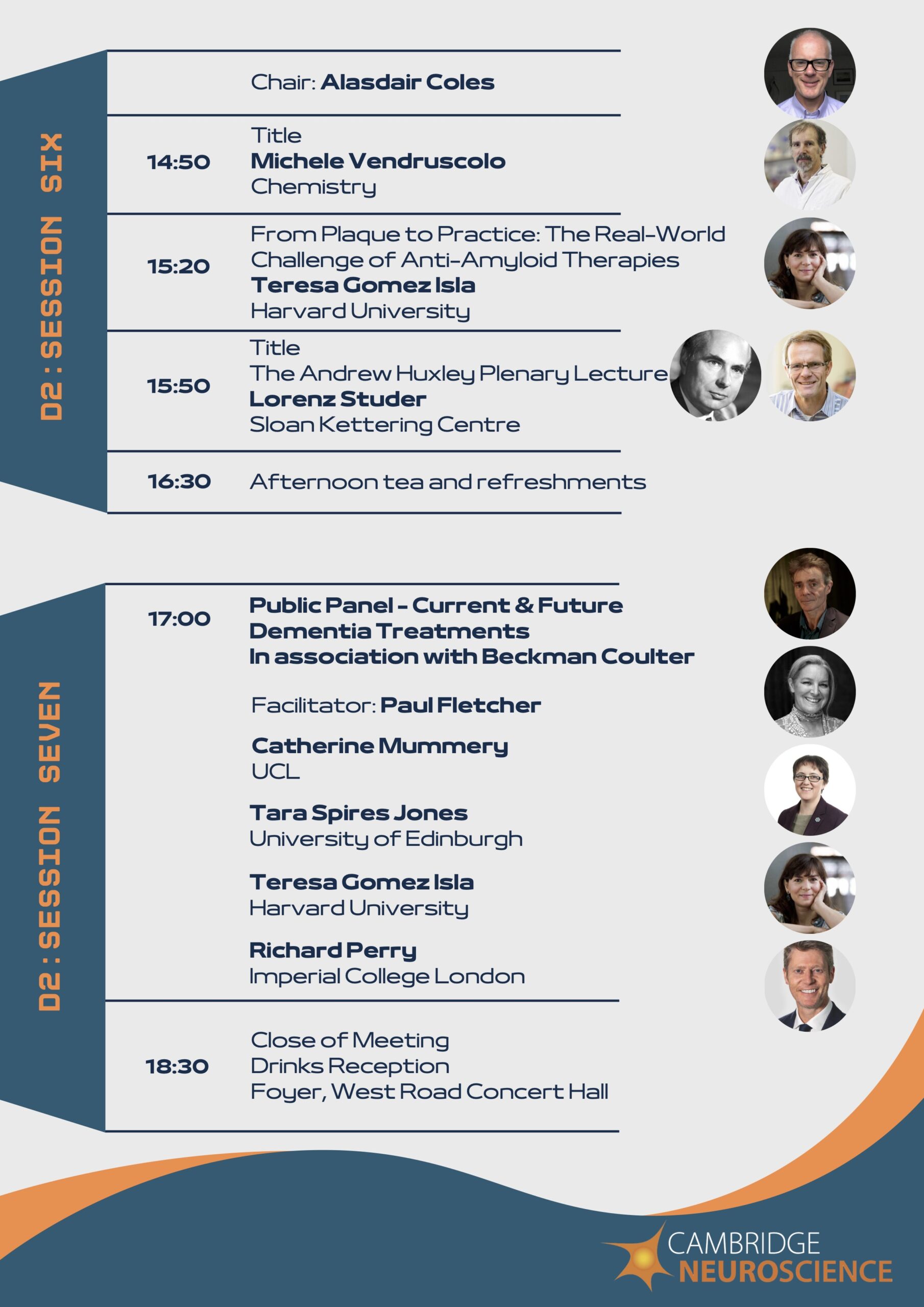 8th Cambridge Neuroscience Symposium Programme Page 4